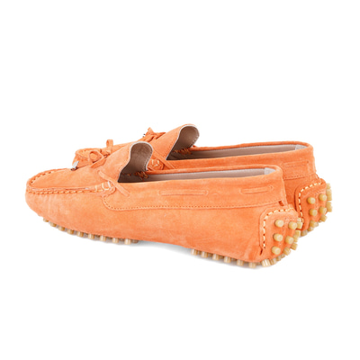 Kadın Turuncu Deri Loafer