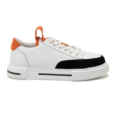 Kadın Turuncu Deri Spor Ayakkabı