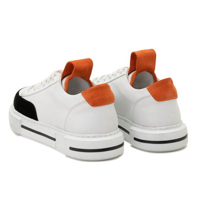 Kadın Turuncu Deri Spor Ayakkabı