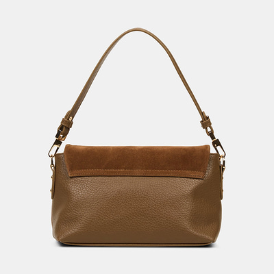 Kadın Vizon Ayarlanabilir Askılı Süet Omuz Çantası