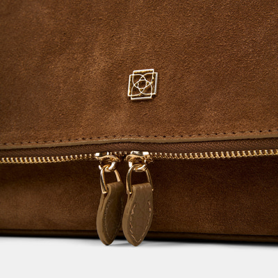 Kadın Vizon Ayarlanabilir Askılı Süet Omuz Çantası