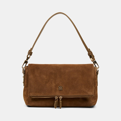 Kadın Vizon Ayarlanabilir Askılı Süet Omuz Çantası