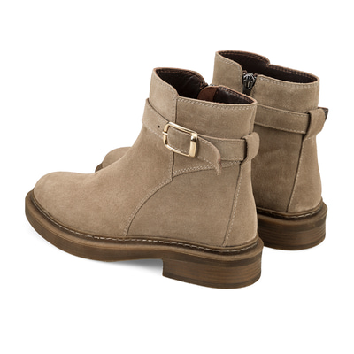 Kadın Vizon Kemer Aksesuarlı Süet Bot