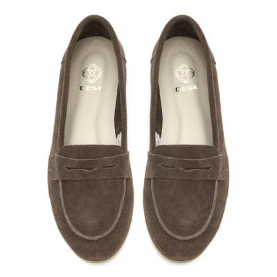 Kadın Vizon Süet Deri Loafer