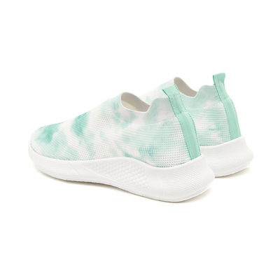 Kadın Yeşil Batik Desenli Çorap Sneaker