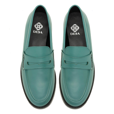 Kadın Yeşil Deri Loafer