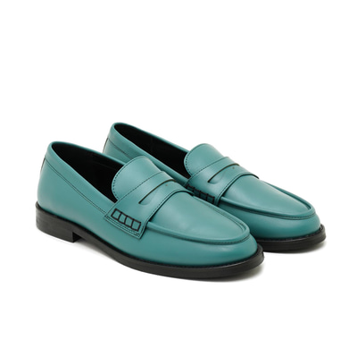 Kadın Yeşil Deri Loafer