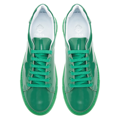 Kadın Yeşil Rugan Deri Spor Ayakkabı