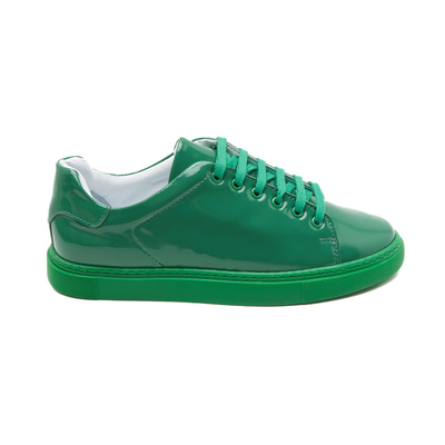 Kadın Yeşil Rugan Deri Spor Ayakkabı