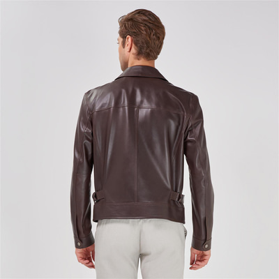 Kahve Aimone Erkek Deri Ceket