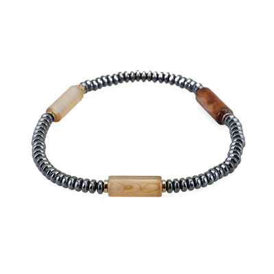 Kahve Akik Taşı Hematit Bileklik