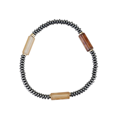 Kahve Akik Taşı Hematit Bileklik