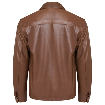 Kahve Bell Erkek Deri Gömlek