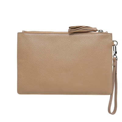 Kahve Bonni Kadın Deri El Çantası