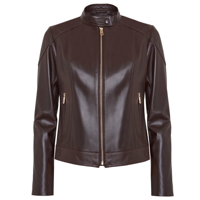 Kahve Carlina Kadın Deri Mont