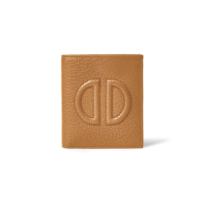 Kahve D Logolu Kadın Deri Cüzdan