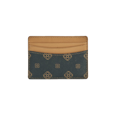 Kahve Desa Monogram Deri Kartlık