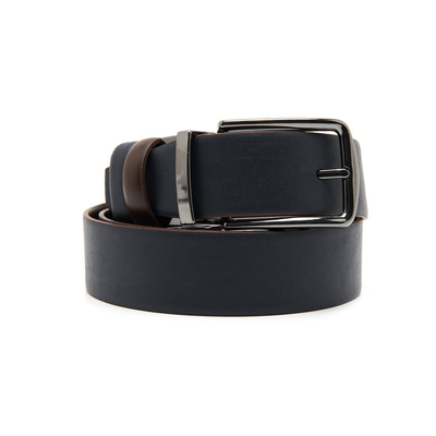 Kahve Erkek Çift Taraflı Deri Kemer