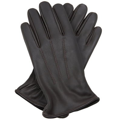 Kahve Erkek Lastikli Deri Eldiven