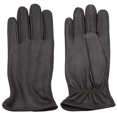 Kahve Erkek Lastikli Deri Eldiven