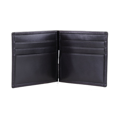 Kahve Erkek Para Klipsli Deri Cüzdan / Kartlık