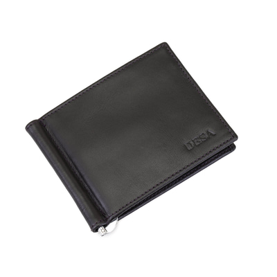 Kahve Erkek Para Klipsli Deri Cüzdan / Kartlık