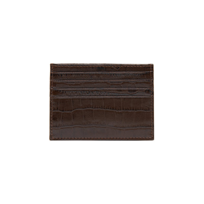 Kahve Fraser Deri Kartlık