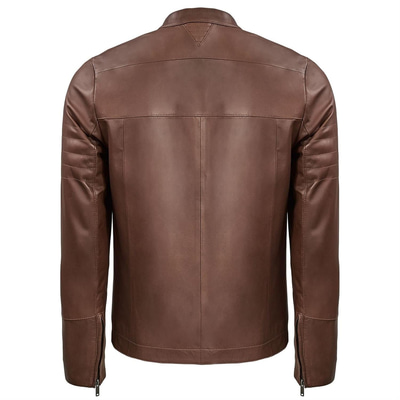 Kahve Jak Erkek Deri Ceket