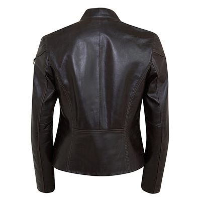 Kahve Kadın Deri Ceket