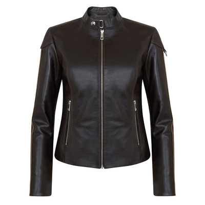 Kahve Kadın Deri Ceket