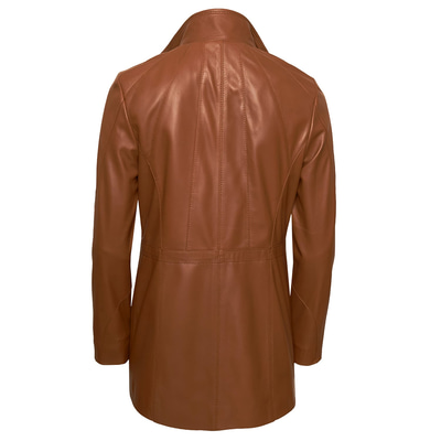 Kahve Laila Kadın Deri Mont