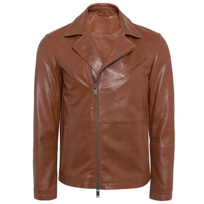 Kahve Luca Erkek Deri Mont