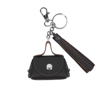 Kahve Mini Deri Anahtarlık