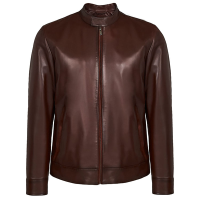 Kahve Moor Erkek Deri Ceket