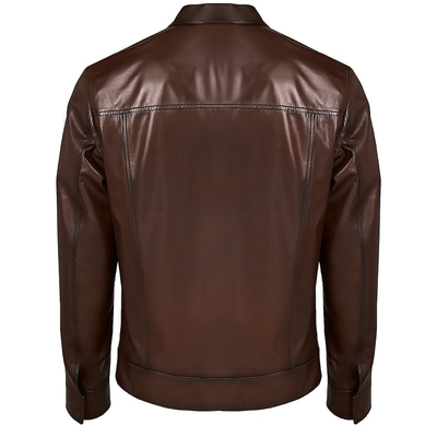 Kahve Moor Erkek Deri Ceket