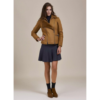 Kahve Nadine Kadın Kürk Mont