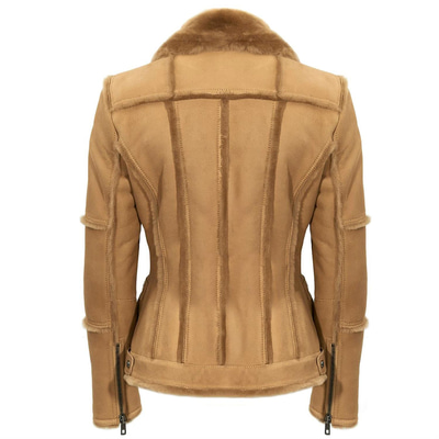 Kahve Nadine Kadın Kürk Mont