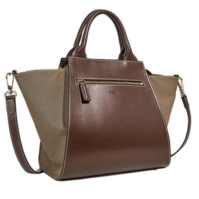 Kahve Trian Kadın Deri El Çantası