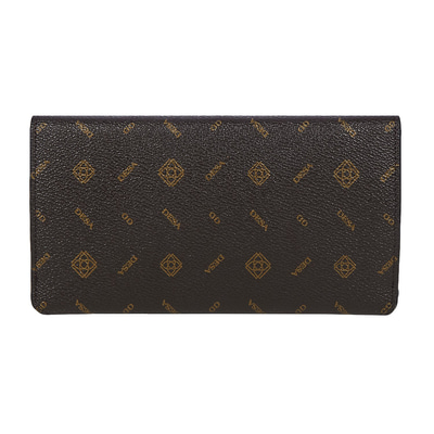 Kahve Zarf Monogram Kadın Cüzdan