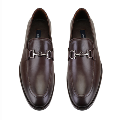 Kane Kahve Erkek Toka Aksesuarlı Deri Klasik Ayakkabı