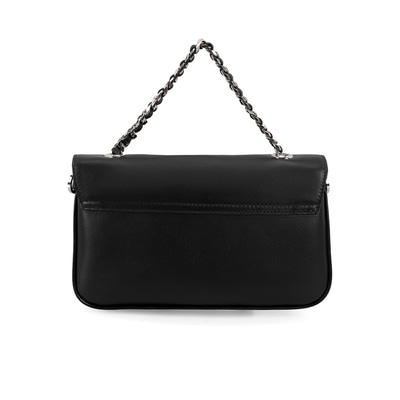 Karla Siyah Kadın Deri Omuz Çantası
