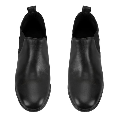 Kayley Siyah Kadın DesaComfort Lastikli Deri Chelsea Bot