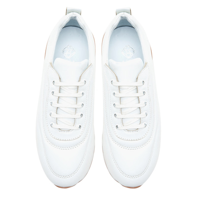 Keenan Beyaz Kadın Deri Spor Ayakkabı