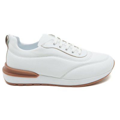 Keenan Beyaz Kadın Deri Spor Ayakkabı