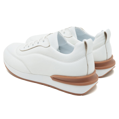 Keenan Beyaz Kadın Deri Spor Ayakkabı
