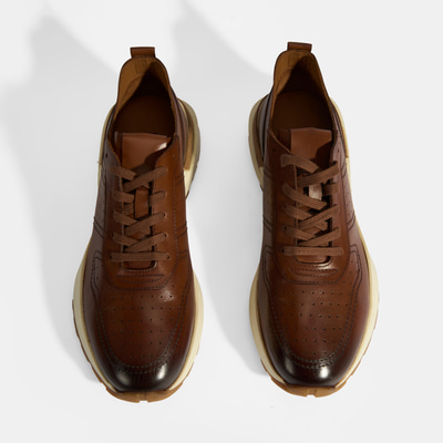 Ketrina Taba Erkek Deri Bağcıklı Günlük Ayakkabı