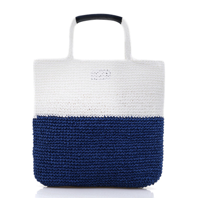 Kevin Lacivert Kadın Hasır Omuz Çantası