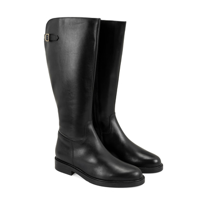 Kiar Siyah Kadın Deri Çizme