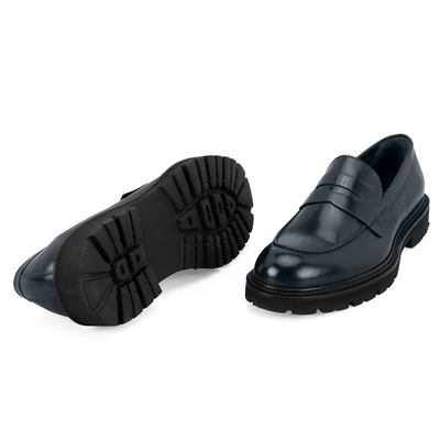 Kienna Lacivert Erkek Günlük Deri Loafer