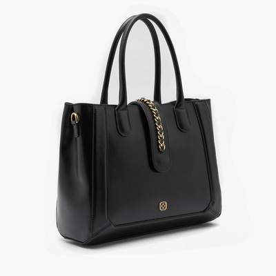 Kinsey Siyah Kadın Deri Omuz Çantası